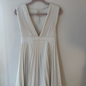 Abercrombie & Fitch Cream Backless Dress